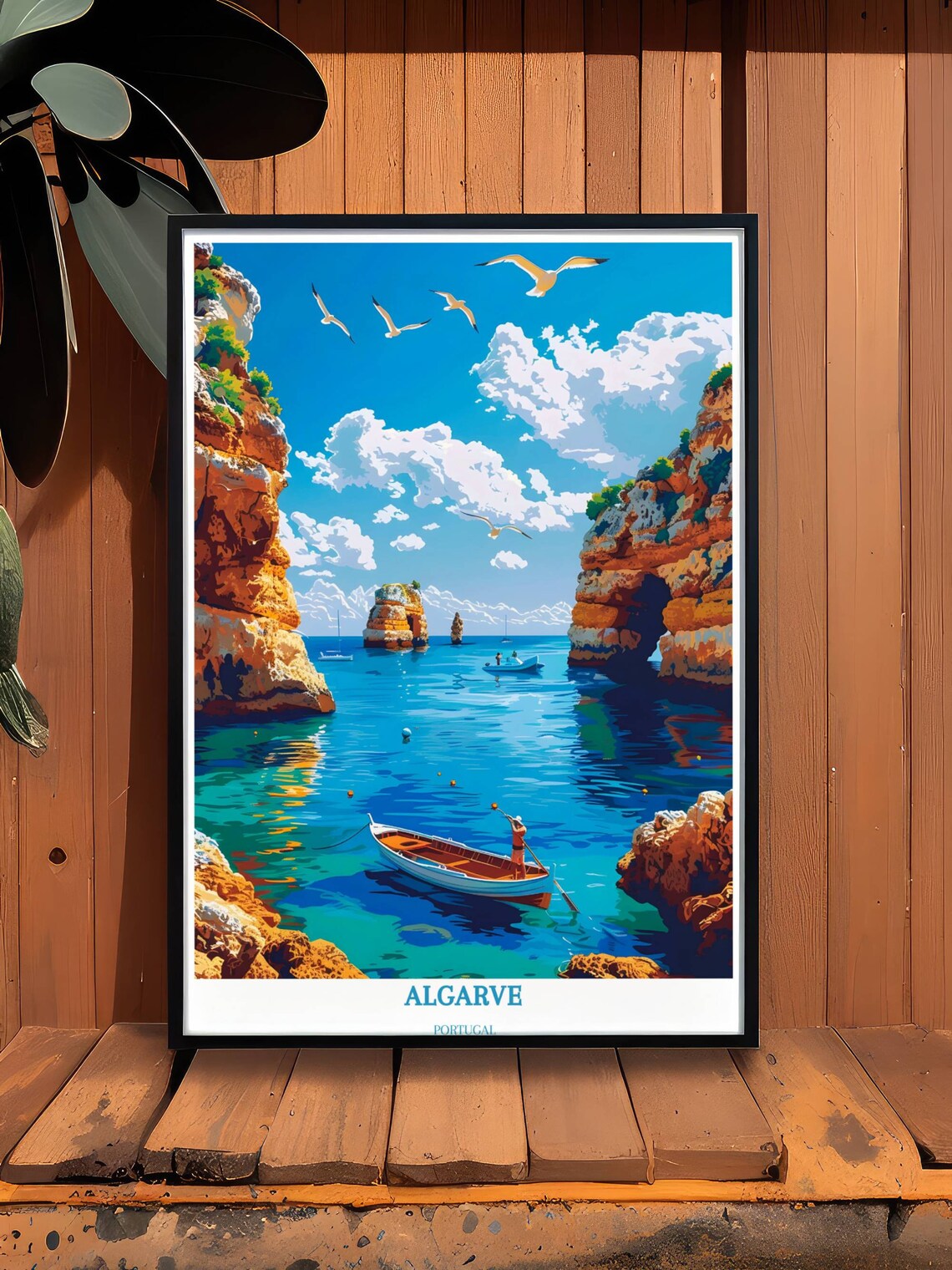 Algarve Travel Print, Benagil Sea Cave Poster - Image 2