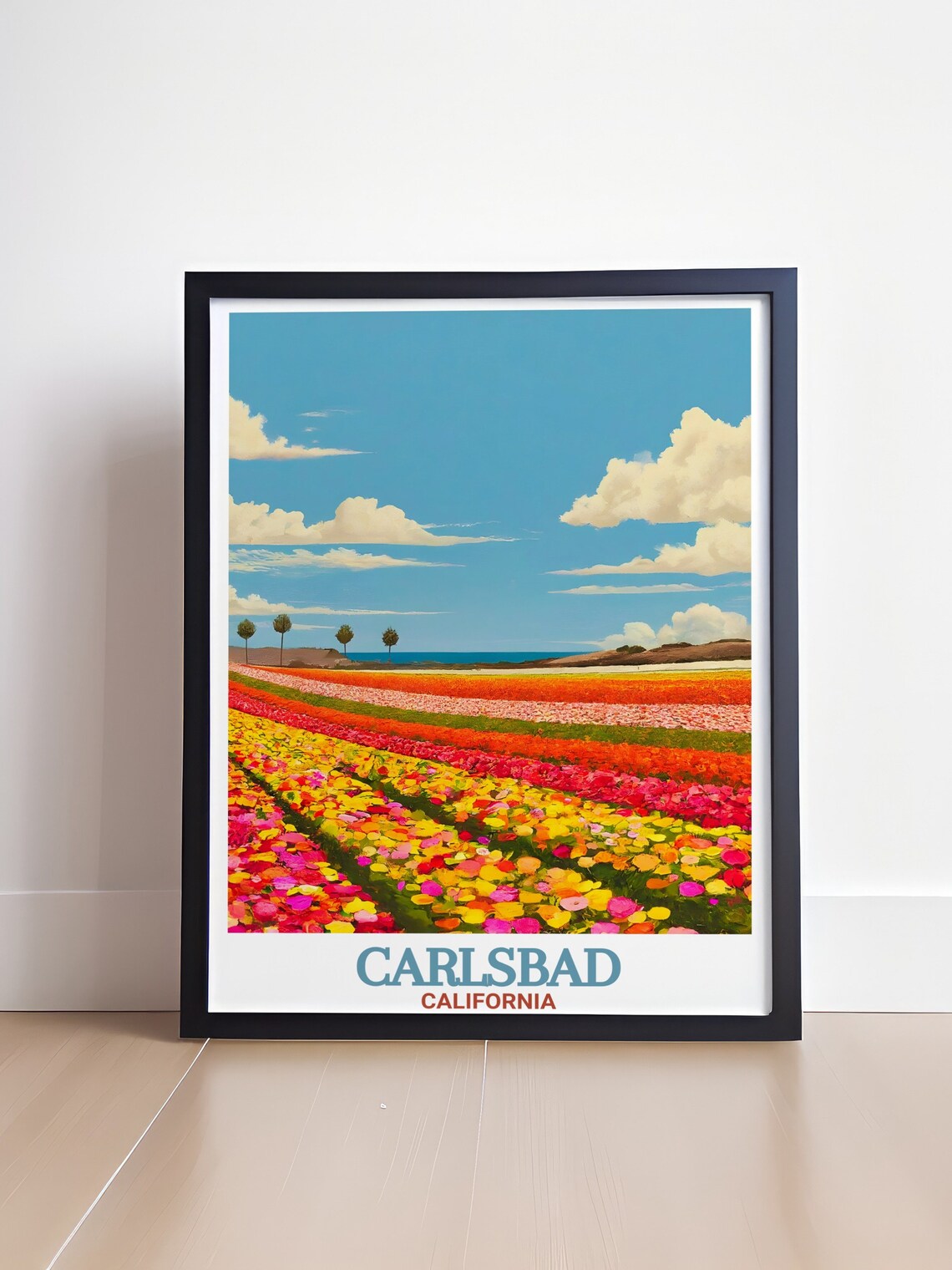 The Flower Fields, Carlsbad Travel Poster - Image 4