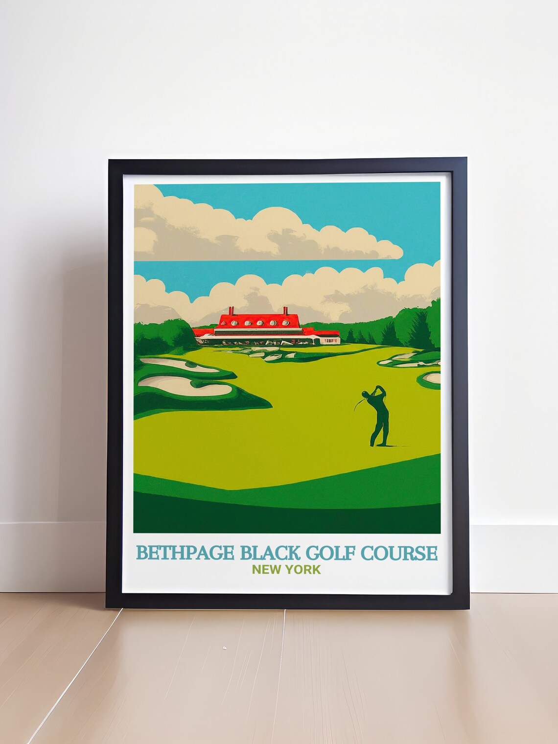 Bethpage Black Golf Course Print Bethpage Black Golf Course Print Bethpage Black Golf Course Travel Art Bethpage Black Golf Course Art - Image 4