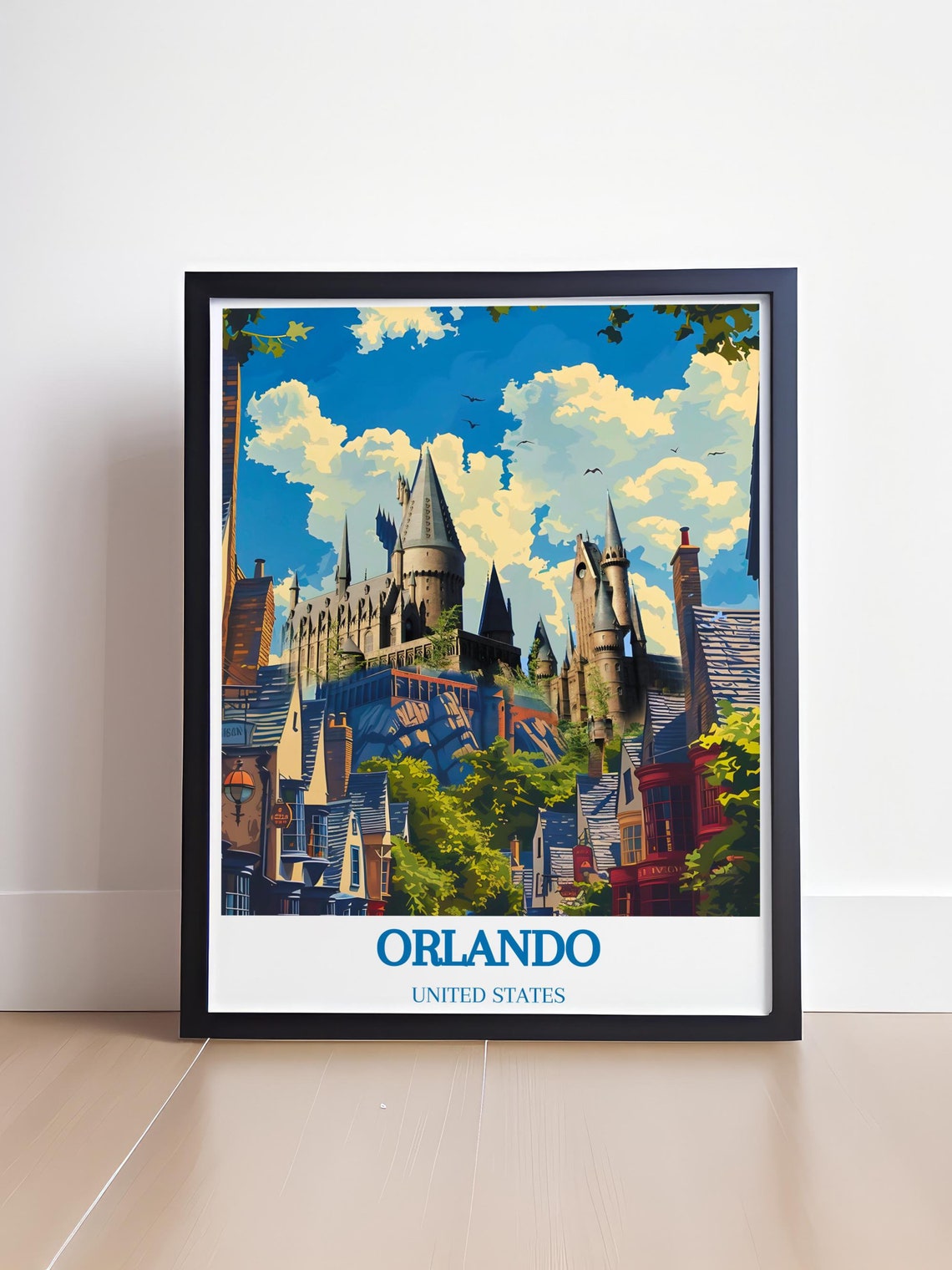 Orlando Florida Wizarding World Hogwarts Castle Street Poster - Image 4