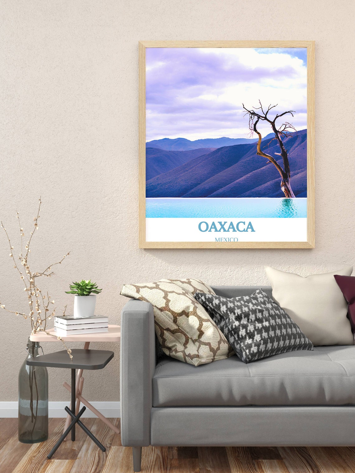 Oaxaca Mexico Hierve El Agua Infinity Pool Mountain Vista Poster - Image 3
