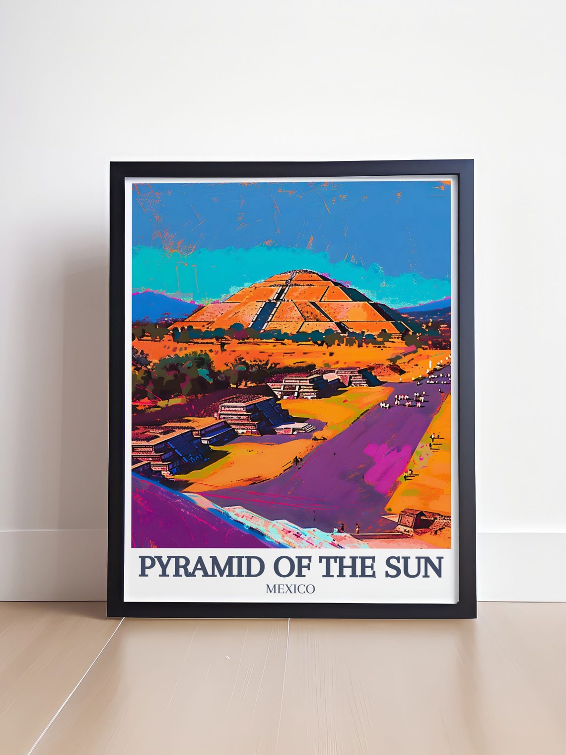 Pyramid Of The Sun Wall Art Teotihuacan Avenue Of The Dead Art Quetzalcoatl Temple Posters Quetzalcoatl Temple Decor - Image 4