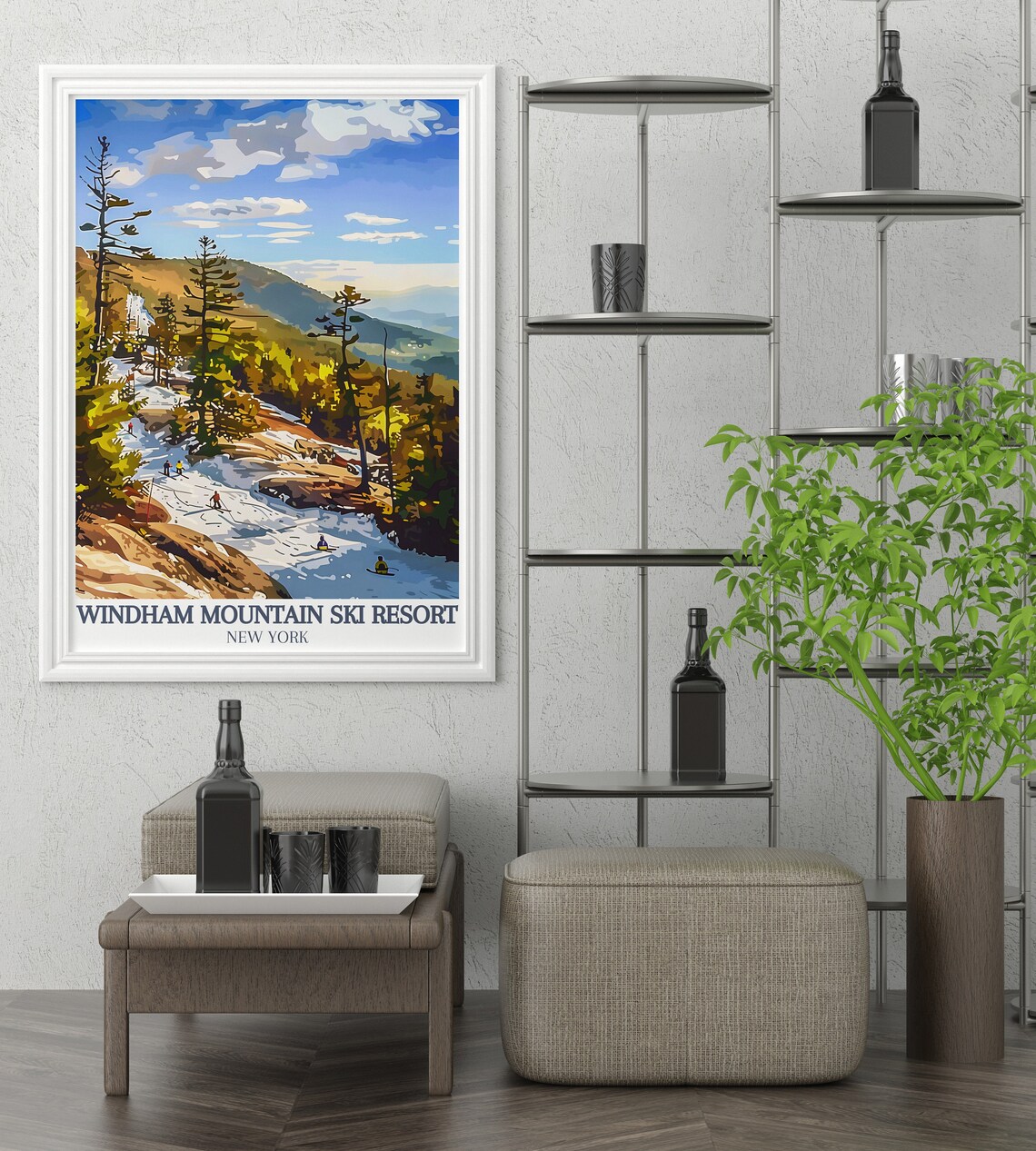 Windham Mountain Resort Wall Art Catskill Mountains Poster Windham Mountain Resort Art And Catskill Mountains Decor - Image 2