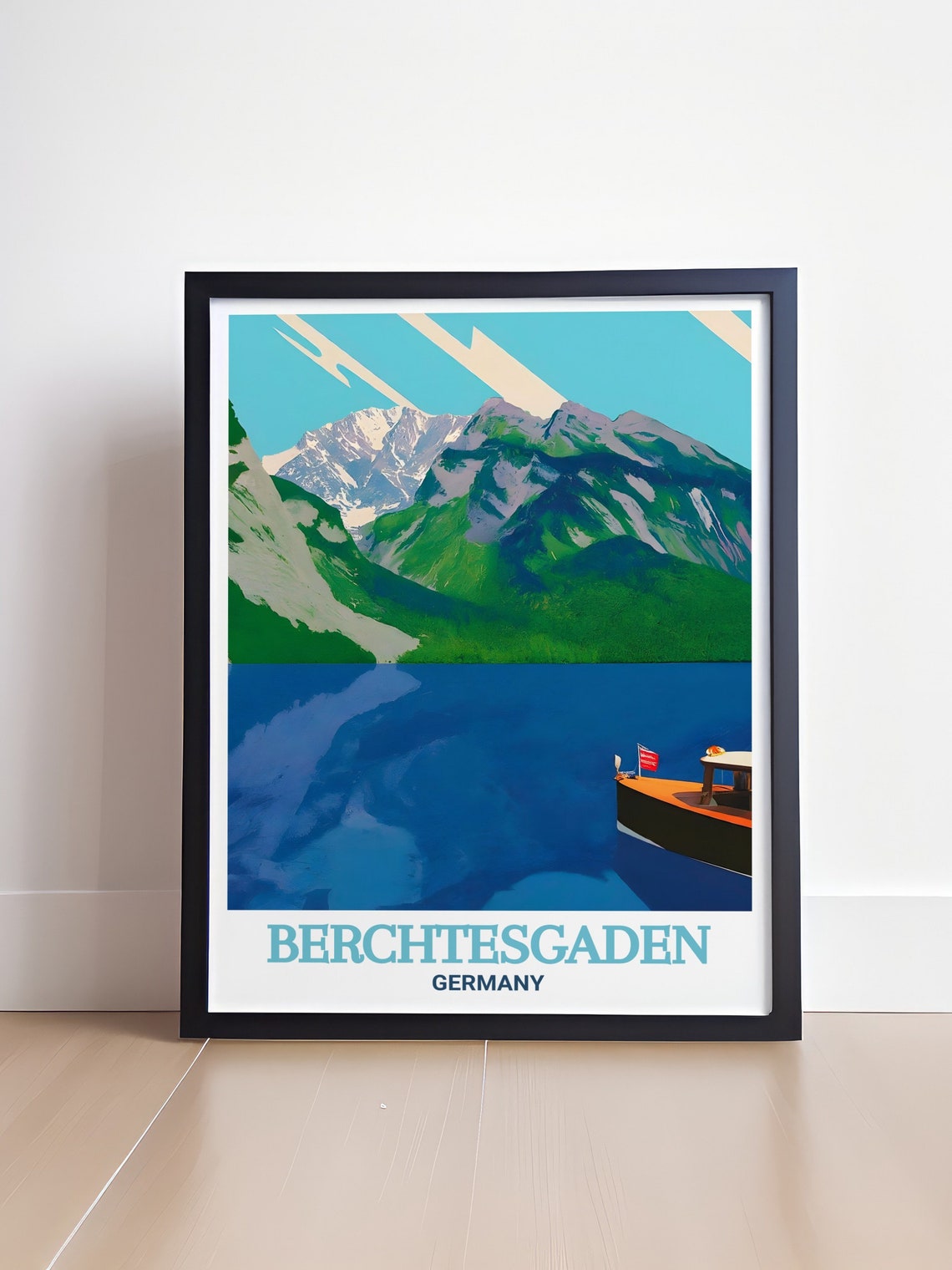 Berchtesgaden Travel Print Knigssee Art Knigssee Decor And Berchtesgaden Travel Art Germany Travel Gifts Knigssee Travel Poster - Image 4