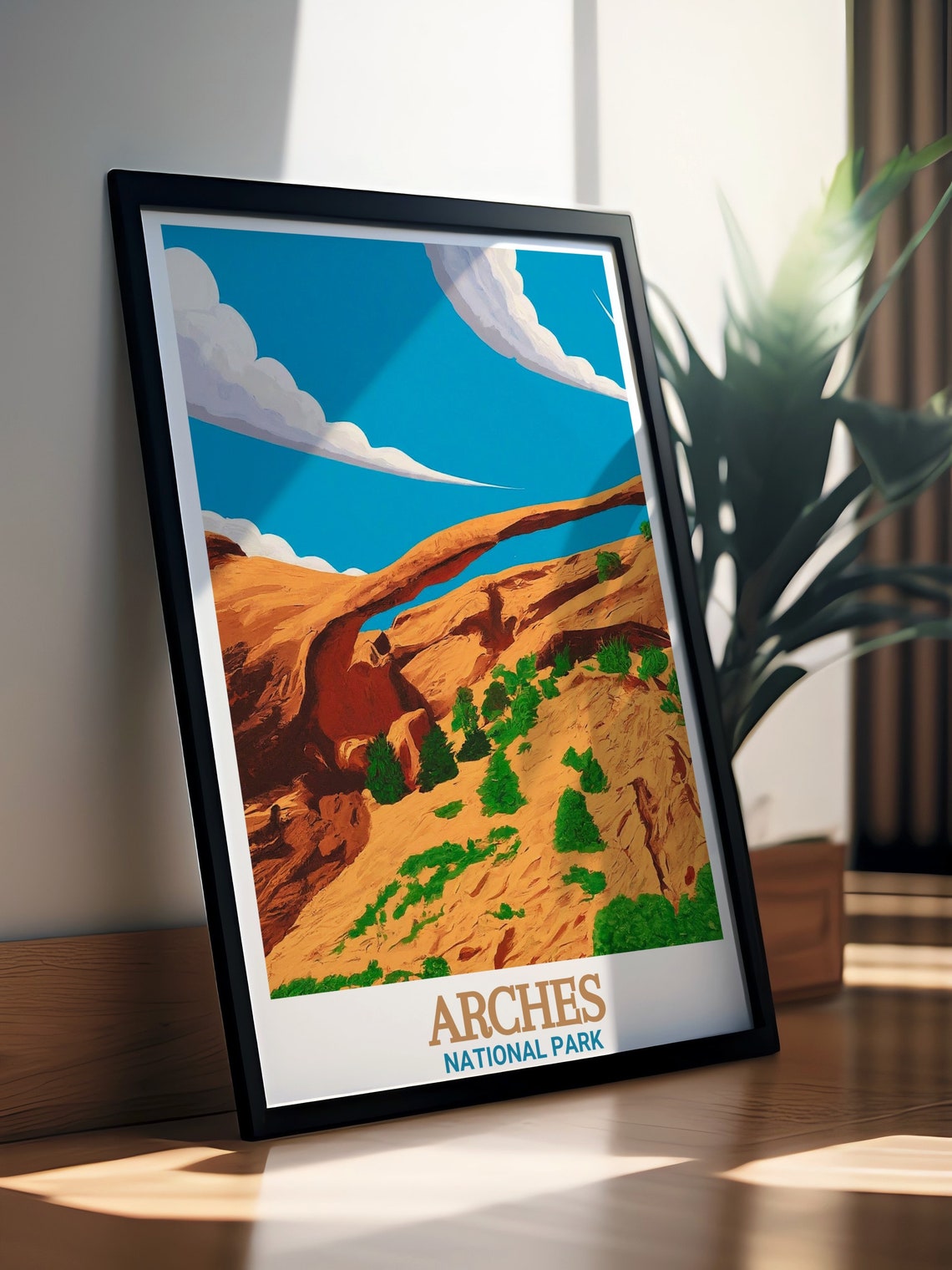 Arches National Park Landscape Arch Desert Utah Travel Poster - Image 3