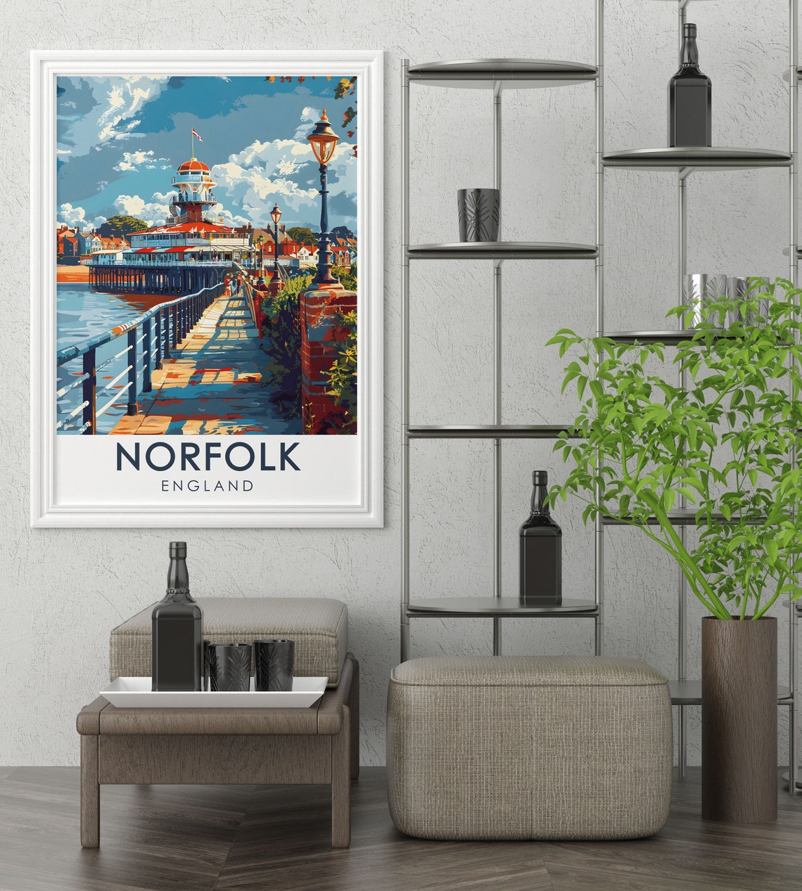 Norfolk England Cromer Pier Victorian Pavilion Promenade Poster - Image 3