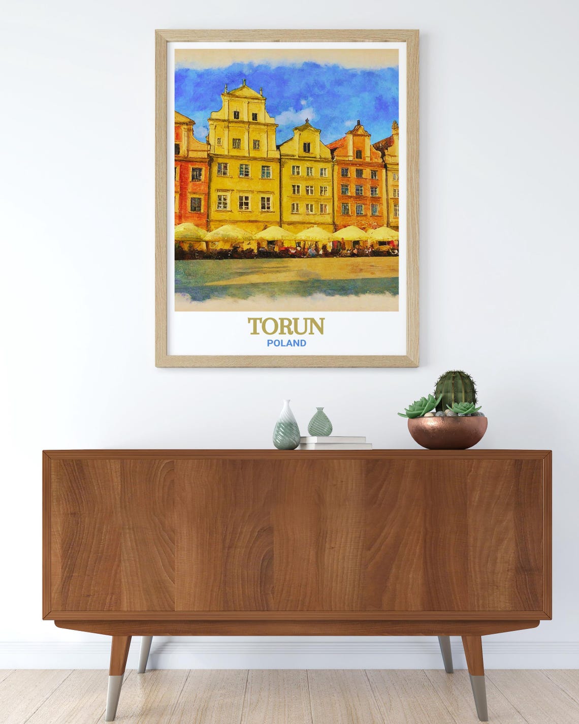 Torun Poland Old Town Square Colorful Baroque Facades Travel Poster - Image 3