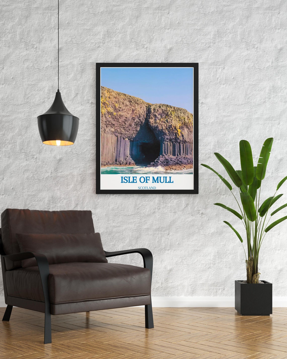 Isle of Mull Fingals Cave Staffa Basalt Cliffs Scotland Poster - Image 2