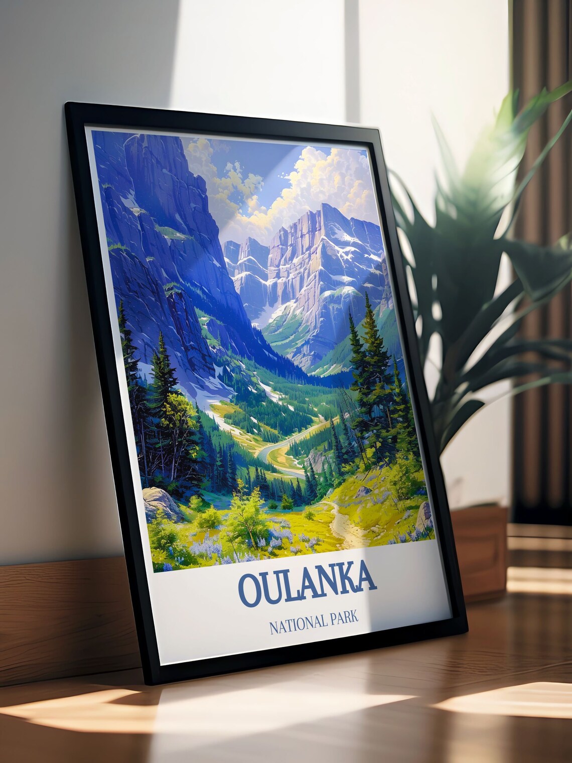 Oulanka National Park Finland Green Summer Valley Trail Poster - Image 2