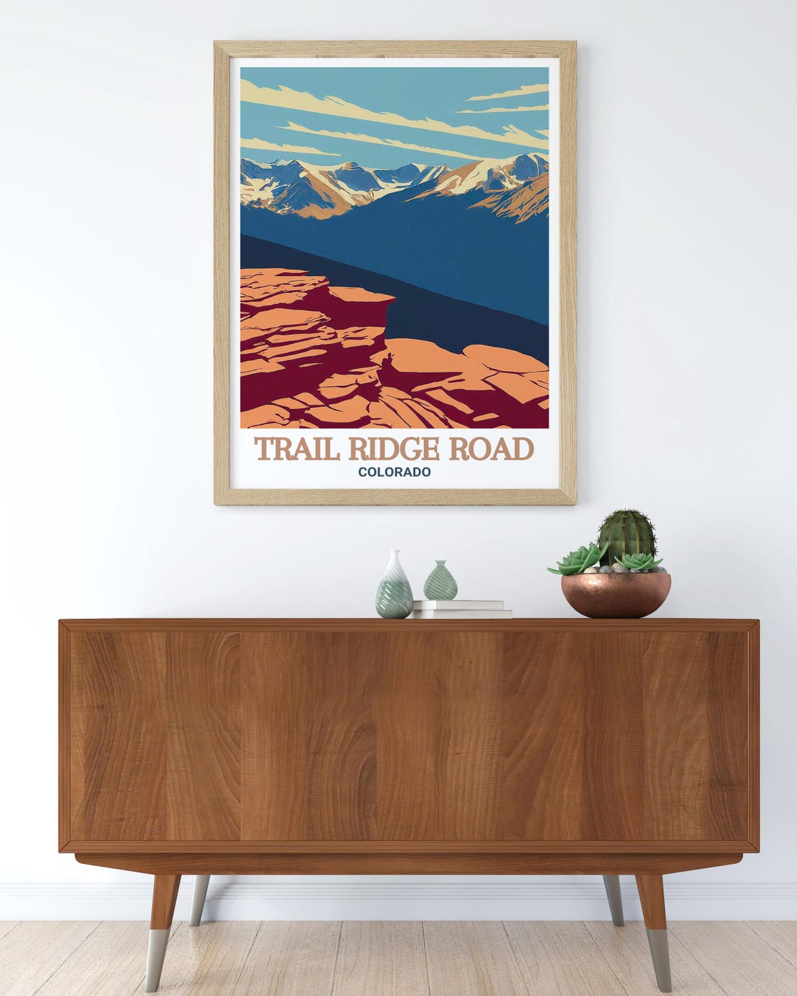 Trail Ridge Road Colorado Rocky Overlook Canyon Vista Poster - Image 4