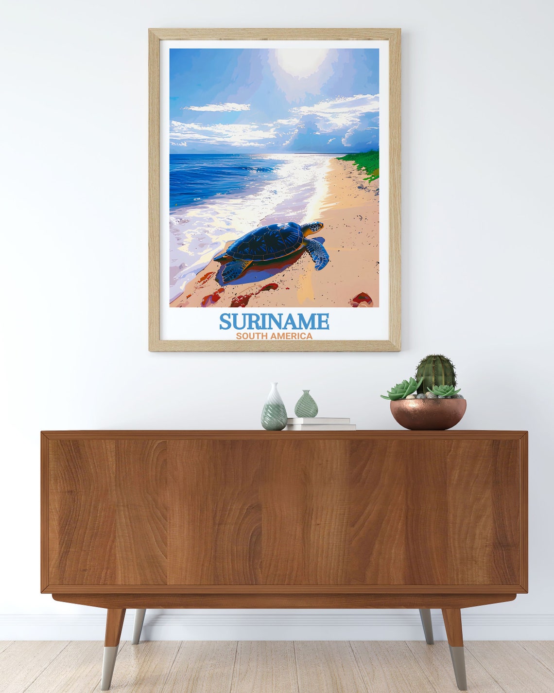 Galibi Sea Turtle Beach Suriname South America Travel Poster - Image 3