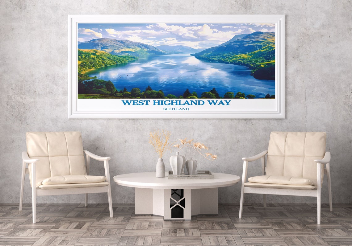 West Highland Way Loch Lomond Panoramic Mountains Scotland Poster - Image 3