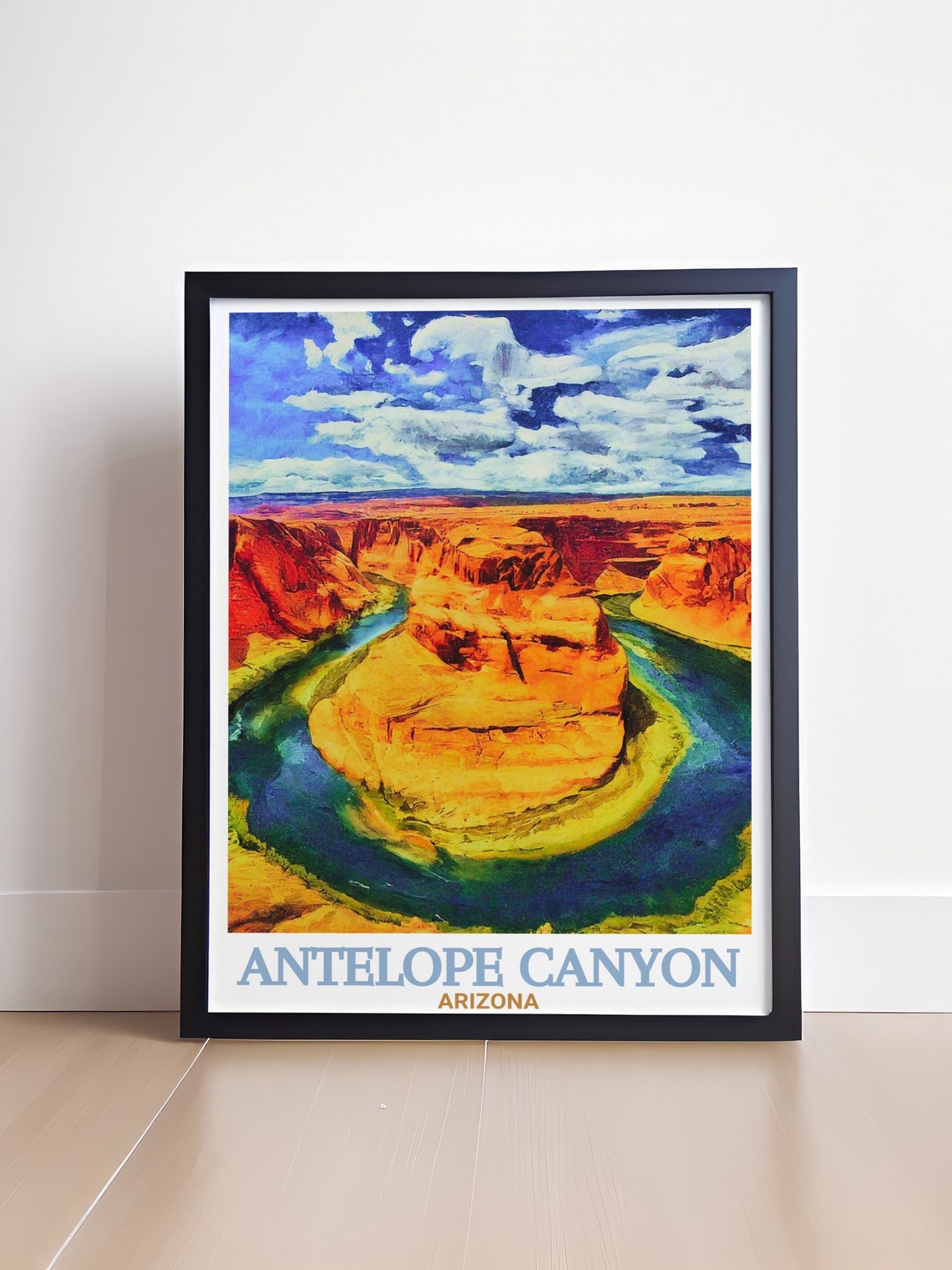 Antelope Canyon Horseshoe River Bend Sunset Arizona Scenic Poster - Image 4