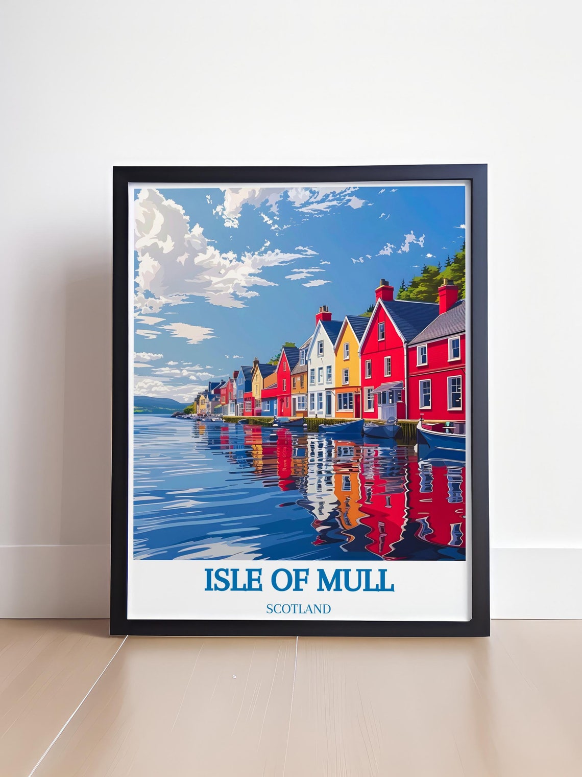 Isle of Mull Tobermory Colorful Waterfront Houses Scotland Poster - Image 4