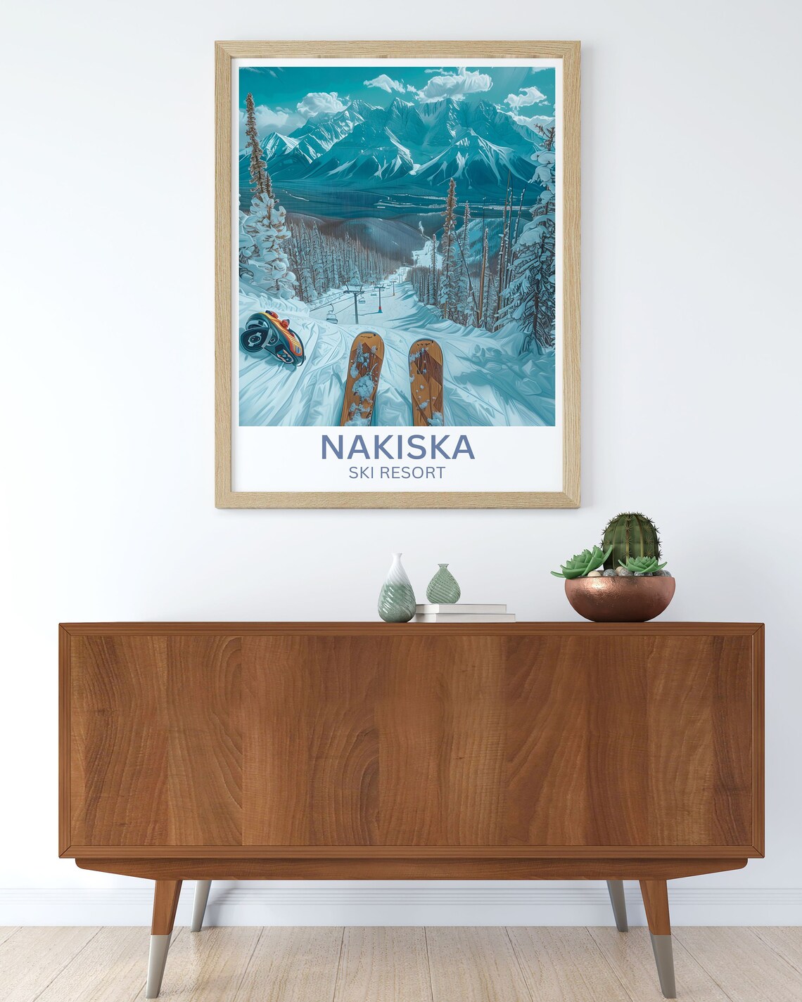 Nakiska Ski Resort Winter Wonderland Travel Poster - Image 3