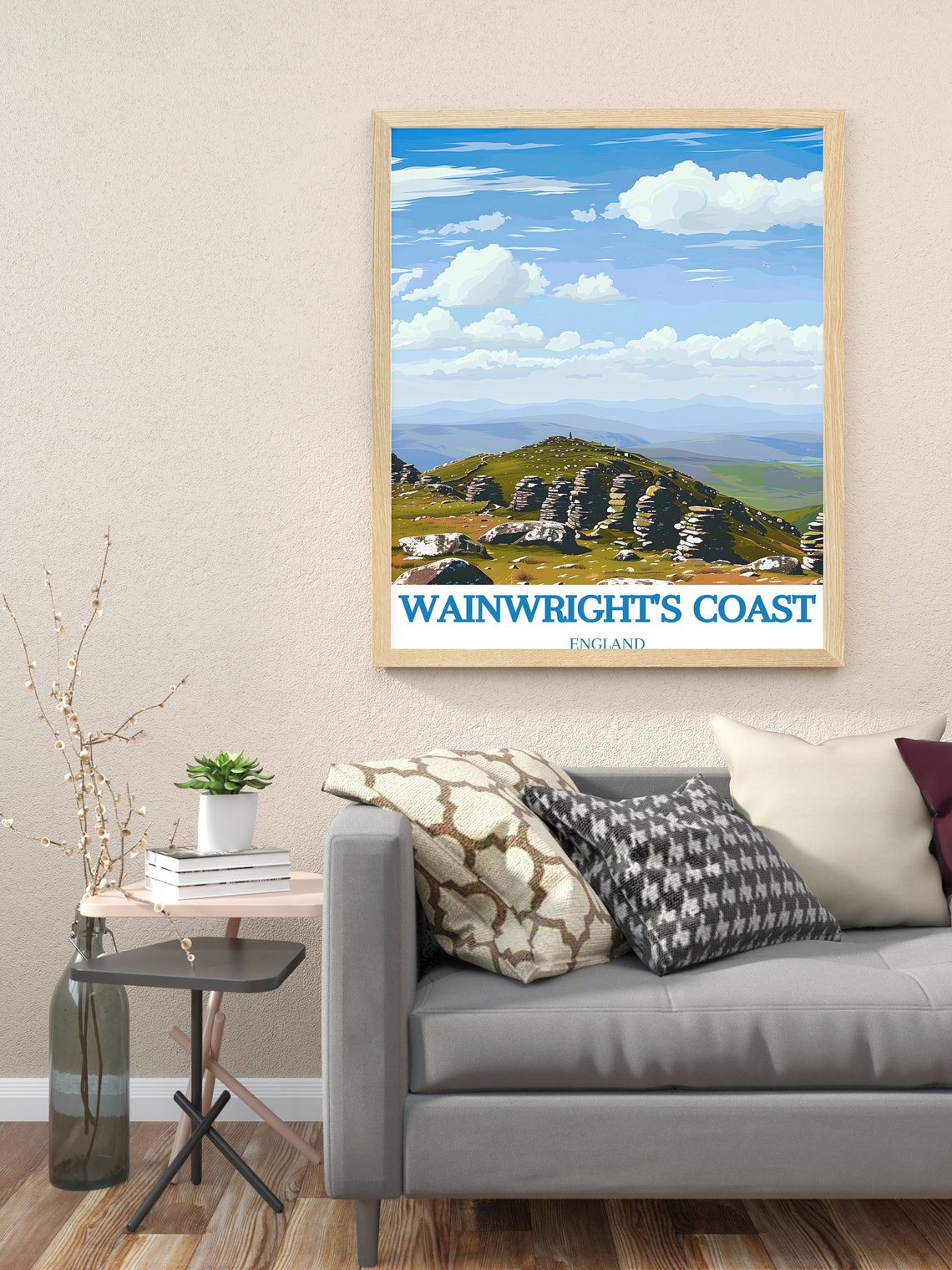 Wainwright's Coast Nine Standards Rigg Rocky Summit England Poster - Image 2