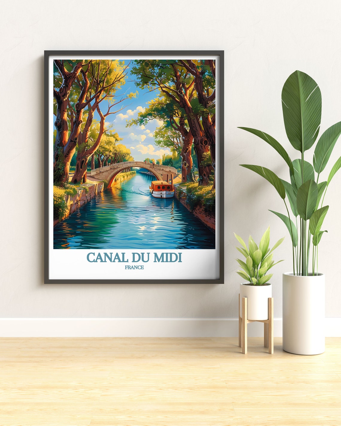 Framed Prints Of Canal Du Midi France Bucket List Prints Of Canal Du Midi French Travel Prints Of Canal Du Midi - Image 3