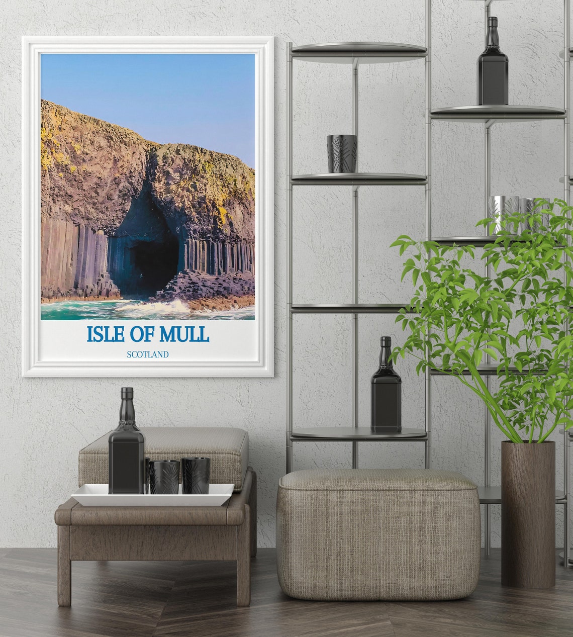 Isle of Mull Fingals Cave Staffa Basalt Cliffs Scotland Poster - Image 3
