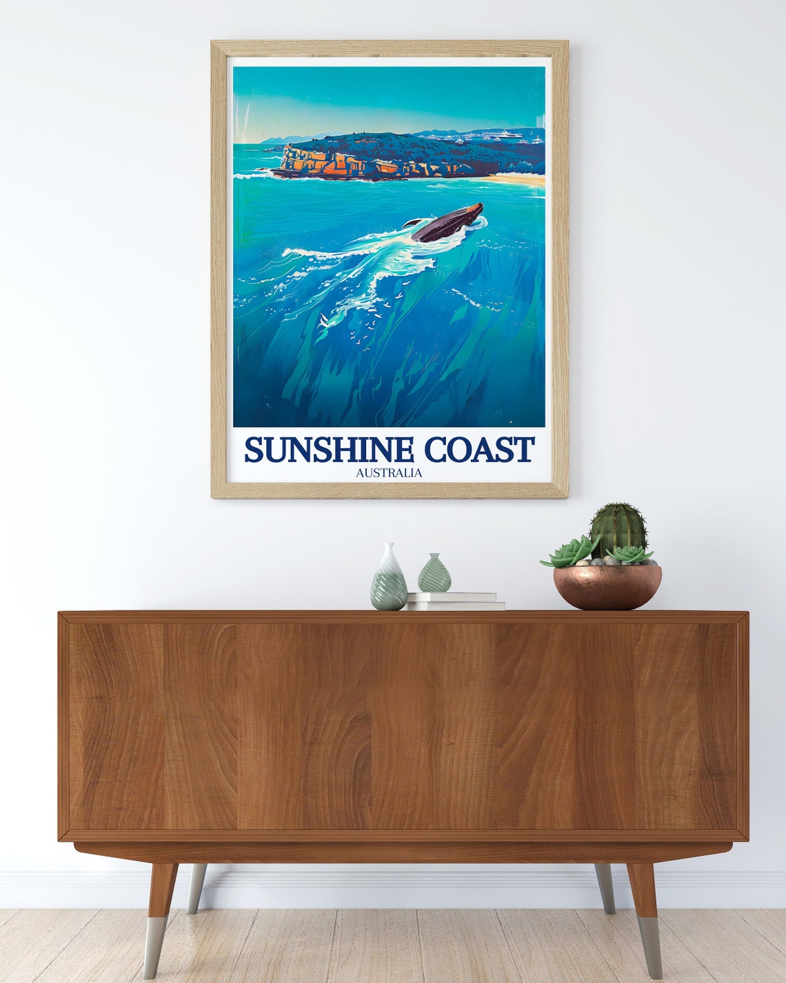 Sunshine Coast Poster Noosa Heads National Park Travel Print Gift Noosa Heads Noosa National Park Poster Sunshine Coast Travel Art - Image 3