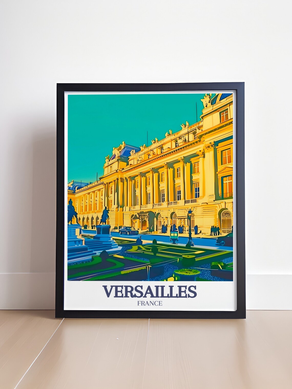 Versailles France Golden Palace Facade And Formal Gardens Poster - Image 4
