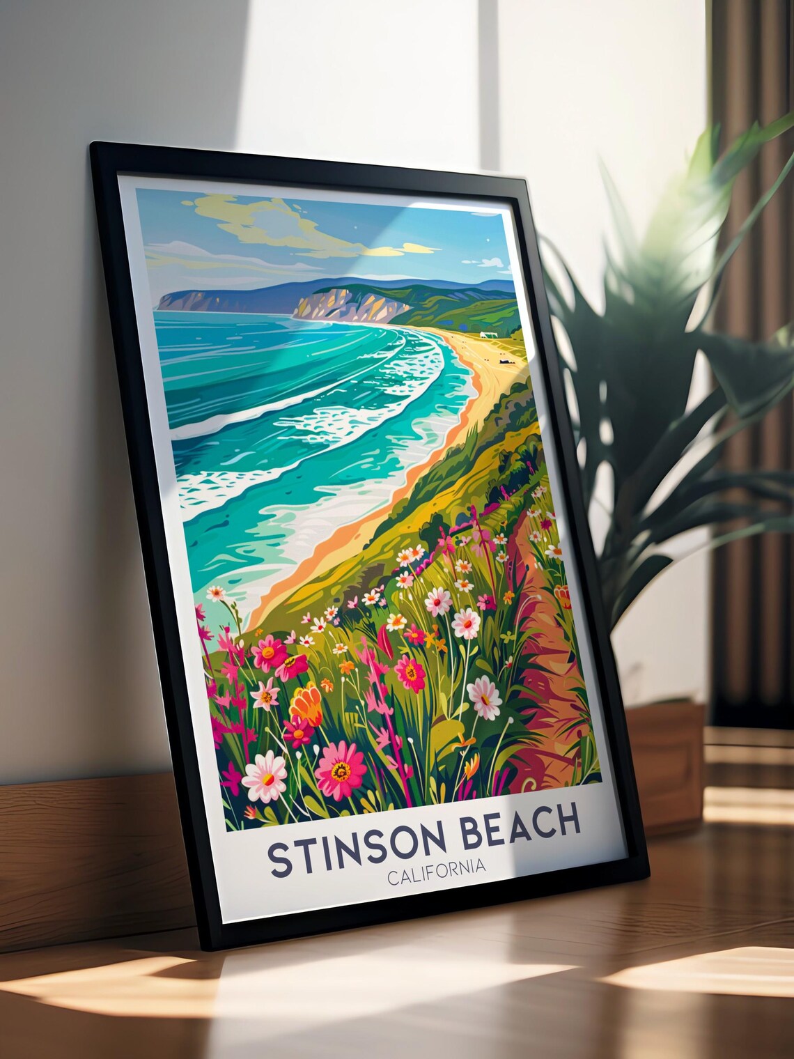 Stinson Beach Travel Poster, Point Reyes Seashore - Image 4
