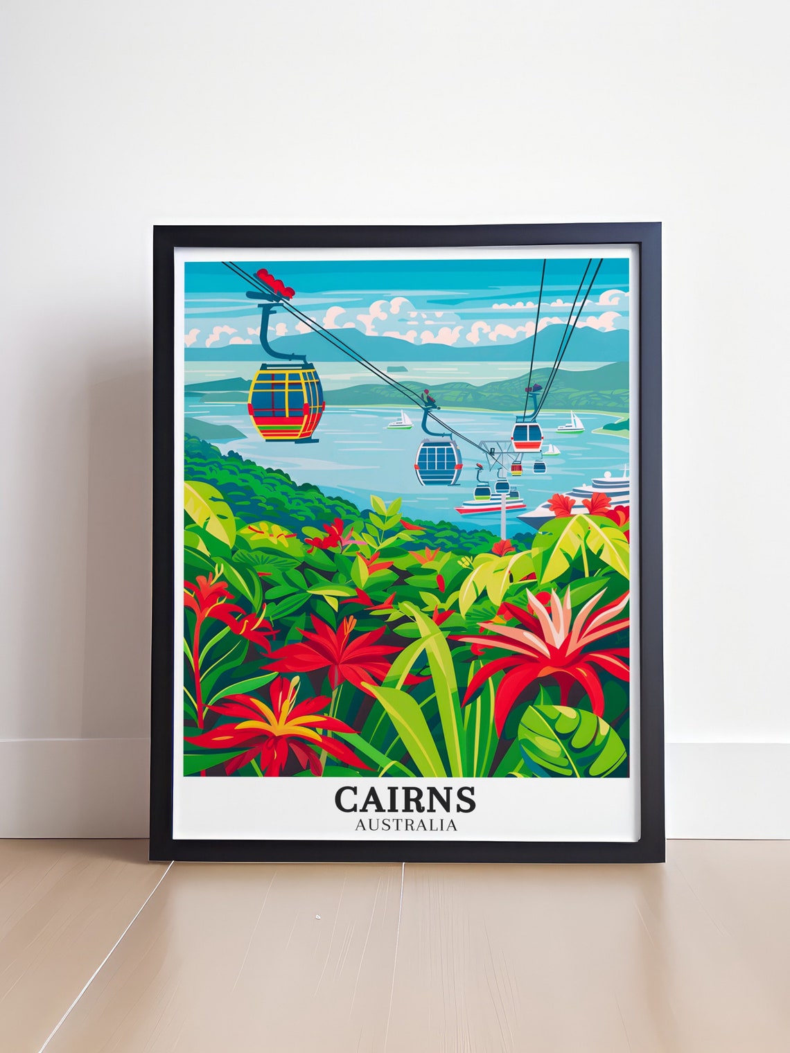 Cairns Australia Tropical Skyrail Rainforest Cableway Poster - Image 4