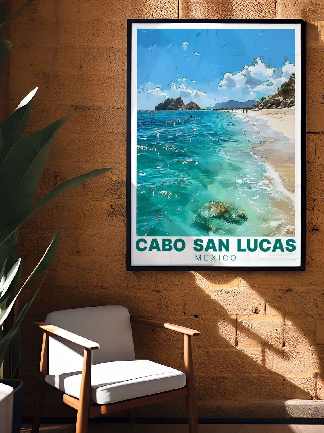 Cabo San Lucas Mexico Beach Turquoise Water Lovers Travel Poster - Image 2
