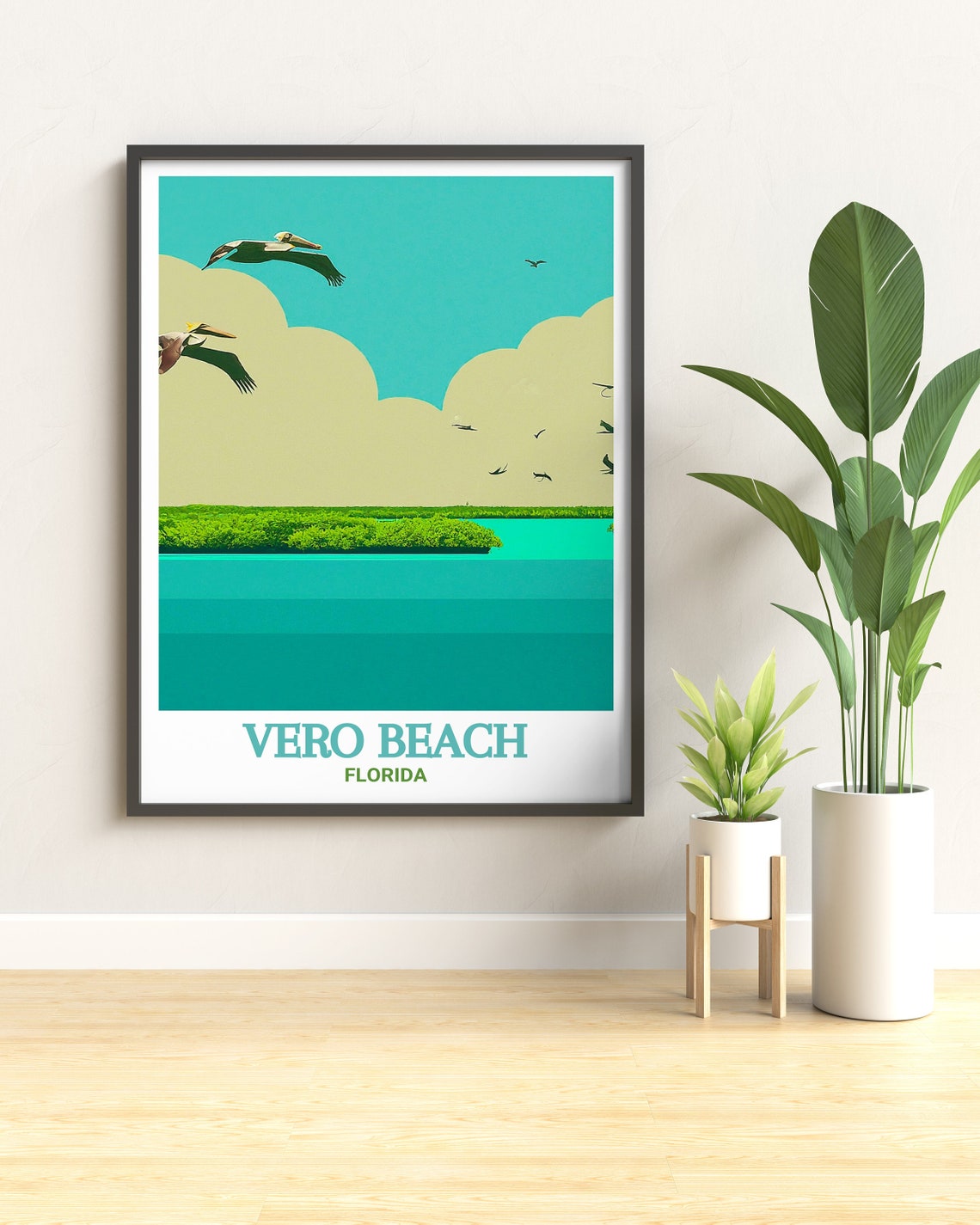 Vero Beach Florida Pelican Lagoon Mangrove Island Wildlife Poster - Image 3