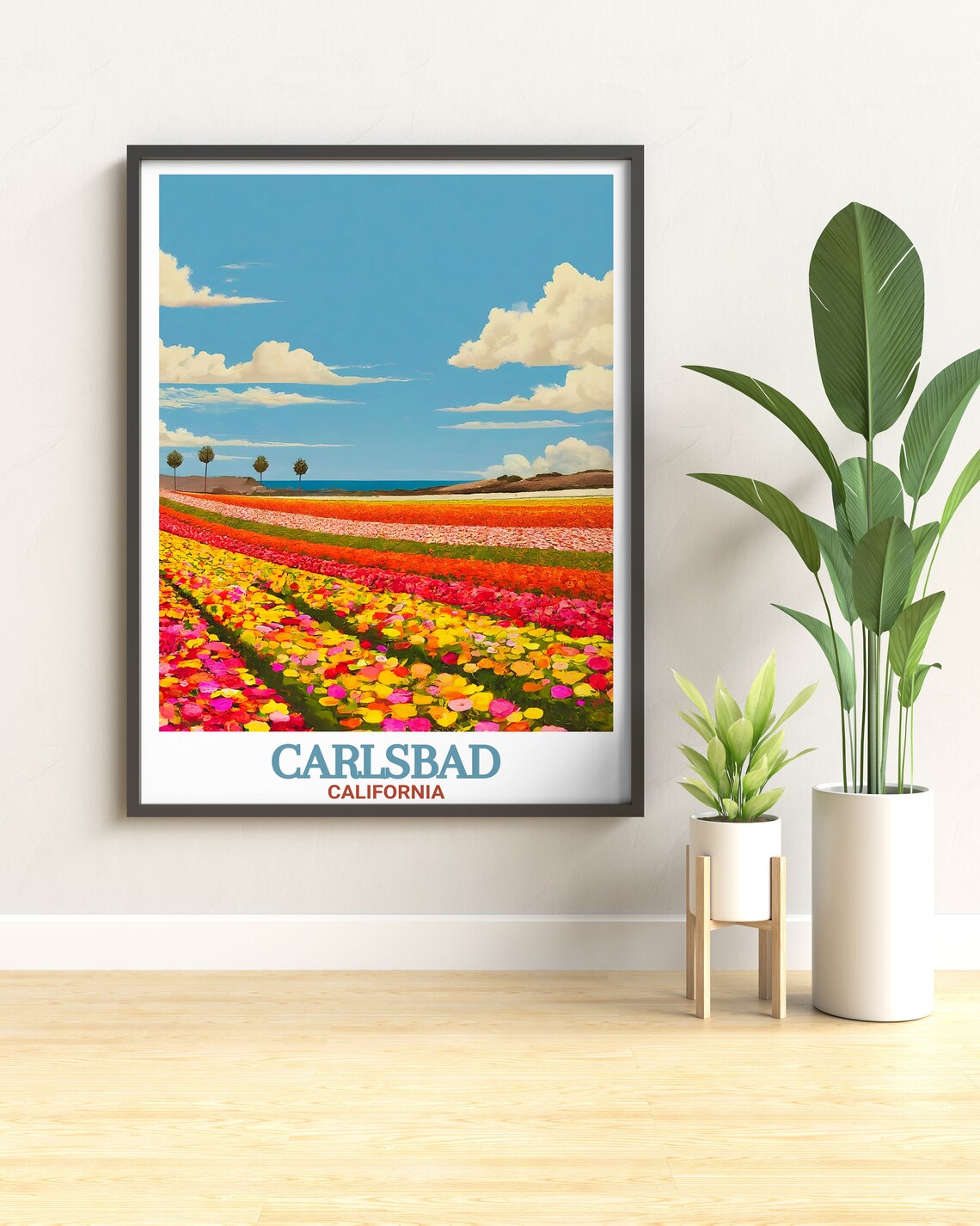The Flower Fields, Carlsbad Travel Poster - Image 2