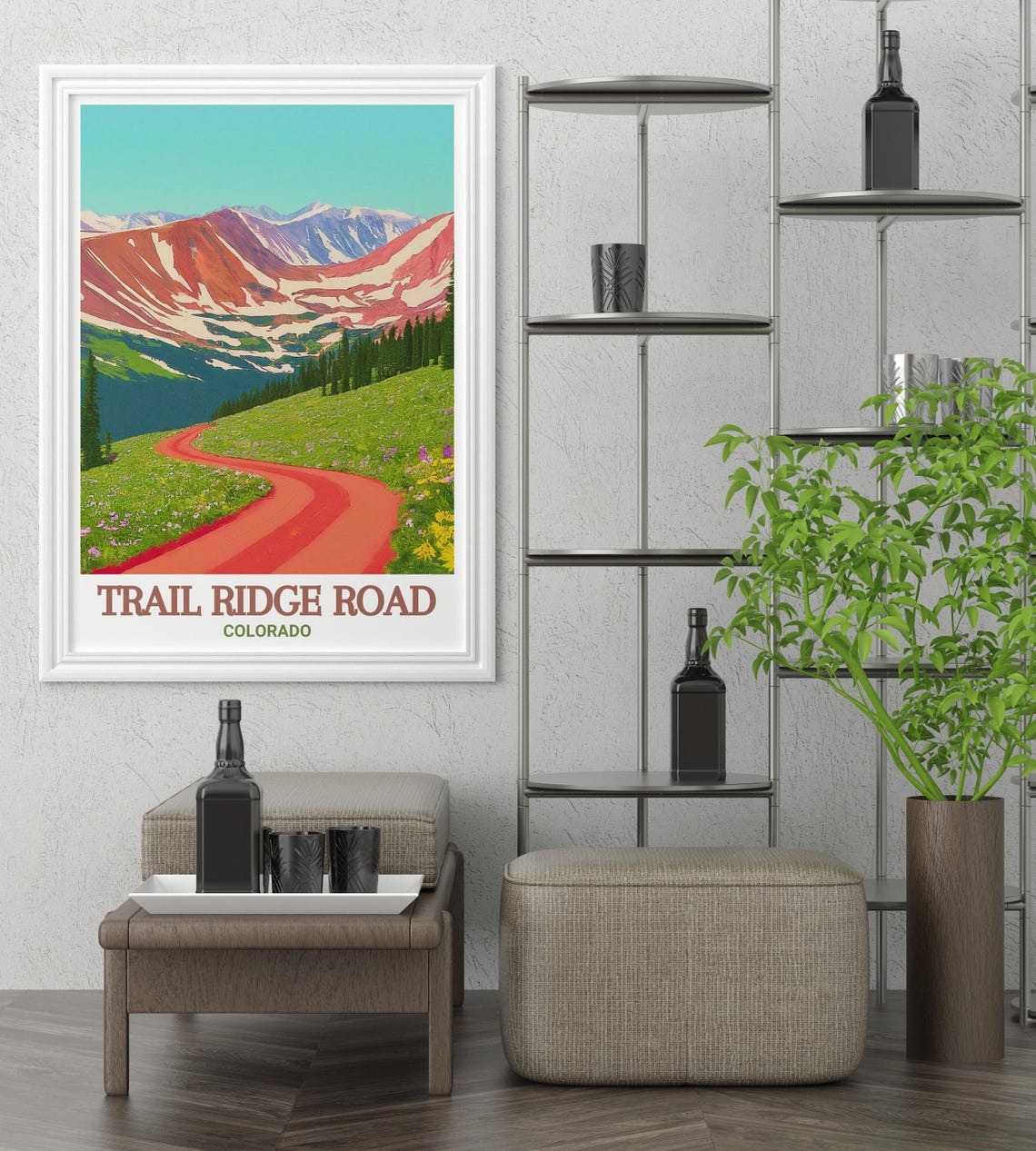 Trail Ridge Road Colorado Wildflower Alpine Meadow Drive Poster - Image 3