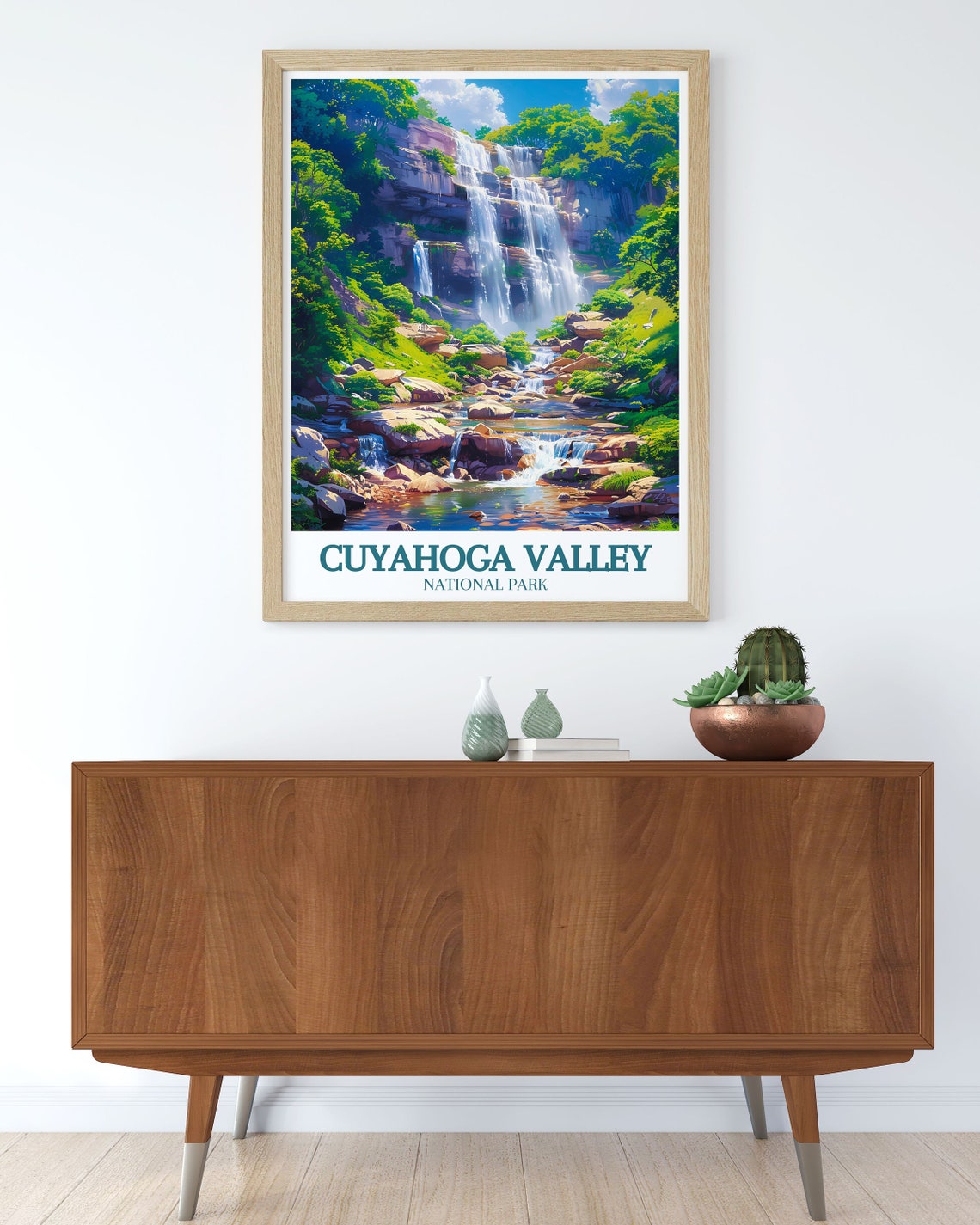Cuyahoga Valley National Park Waterfall Cascades Forest Poster - Image 3