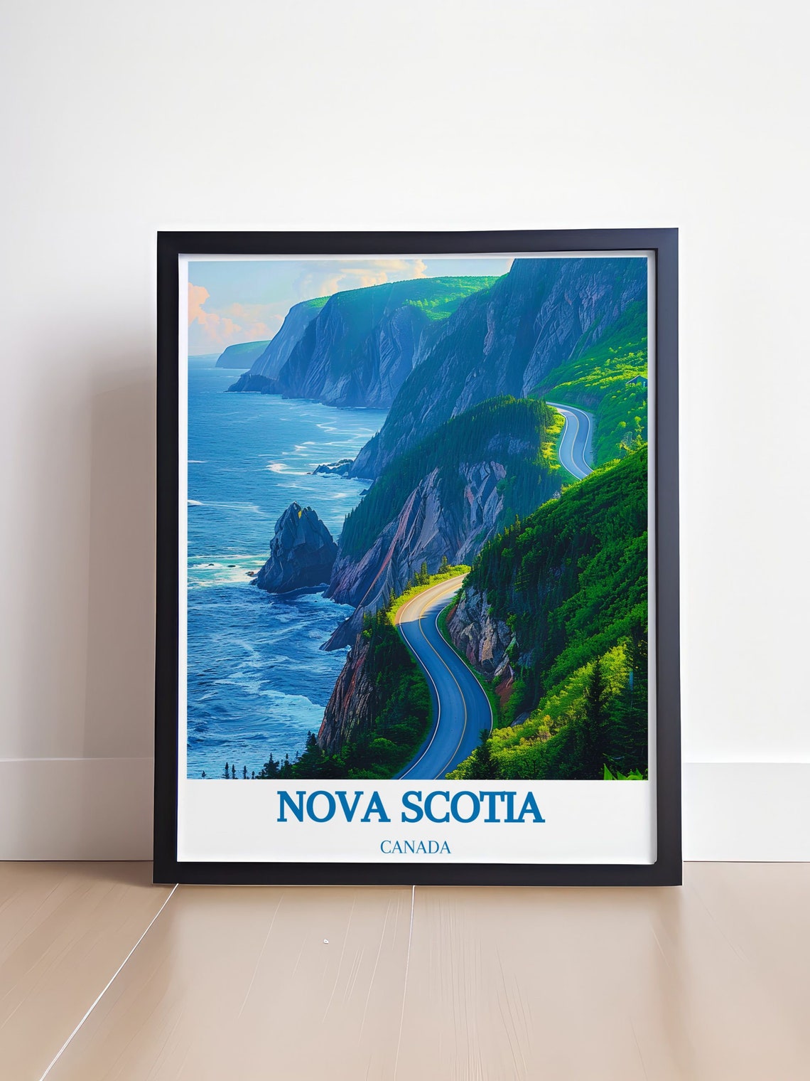 Nova Scotia Canada Cabot Trail Winding Coastal Road Cliffs Poster - Image 4