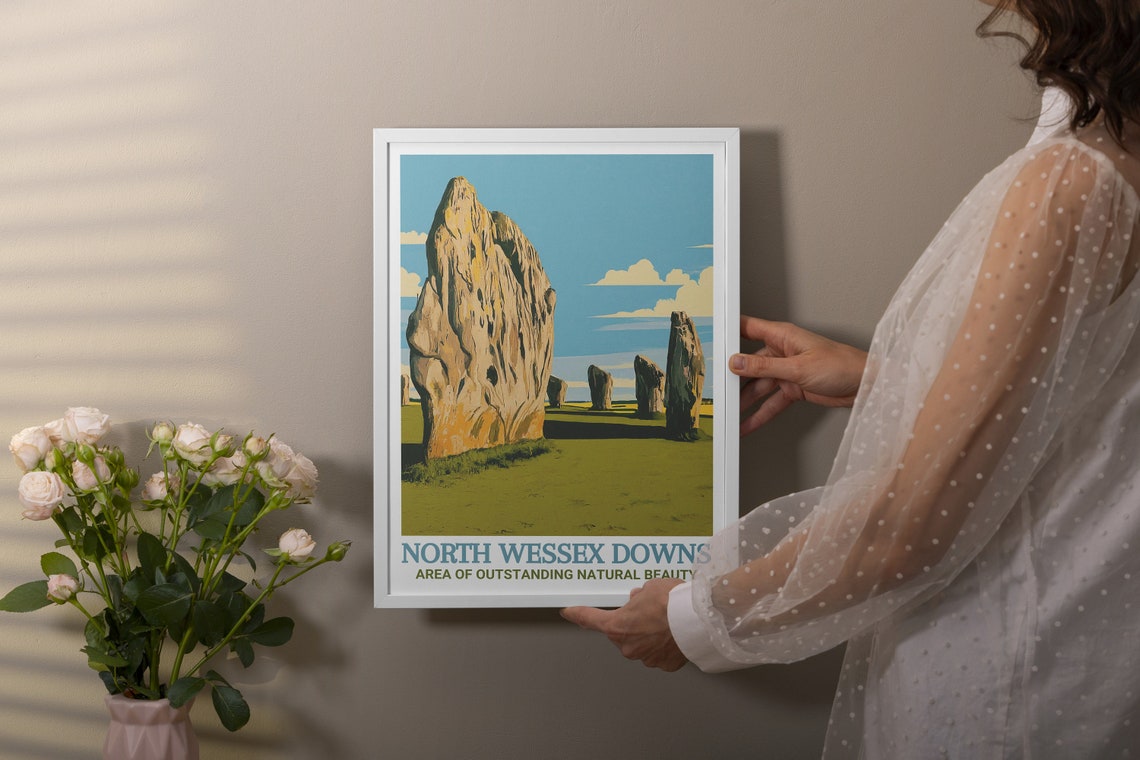North Wessex Downs Avebury Ancient Standing Stones Circle Poster - Image 3