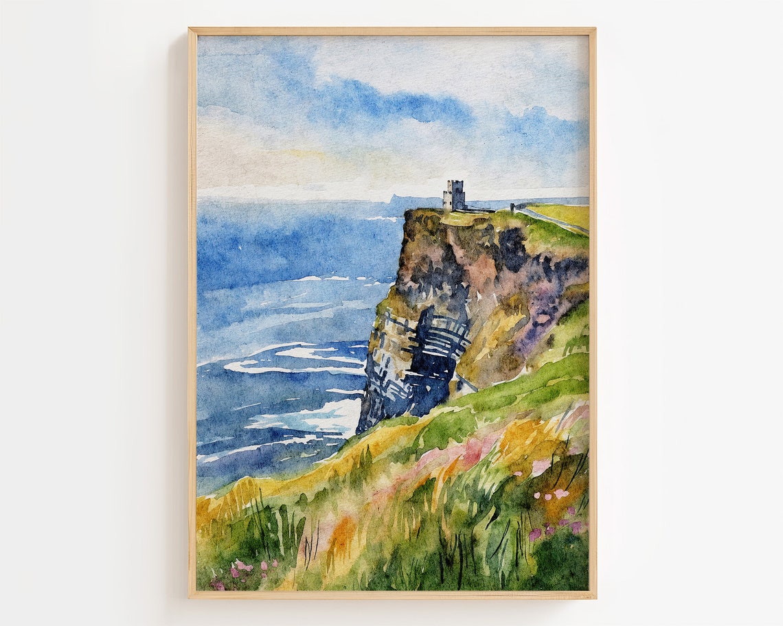 Obriens Tower Cliffs Of Moher Ireland Wild Atlantic Way Art Poster