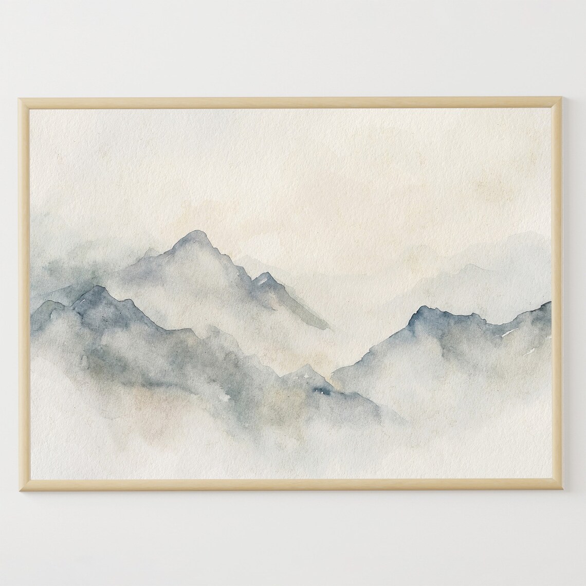 Little Cottonwood Canyon Utah Watercolor Mountain Art Print