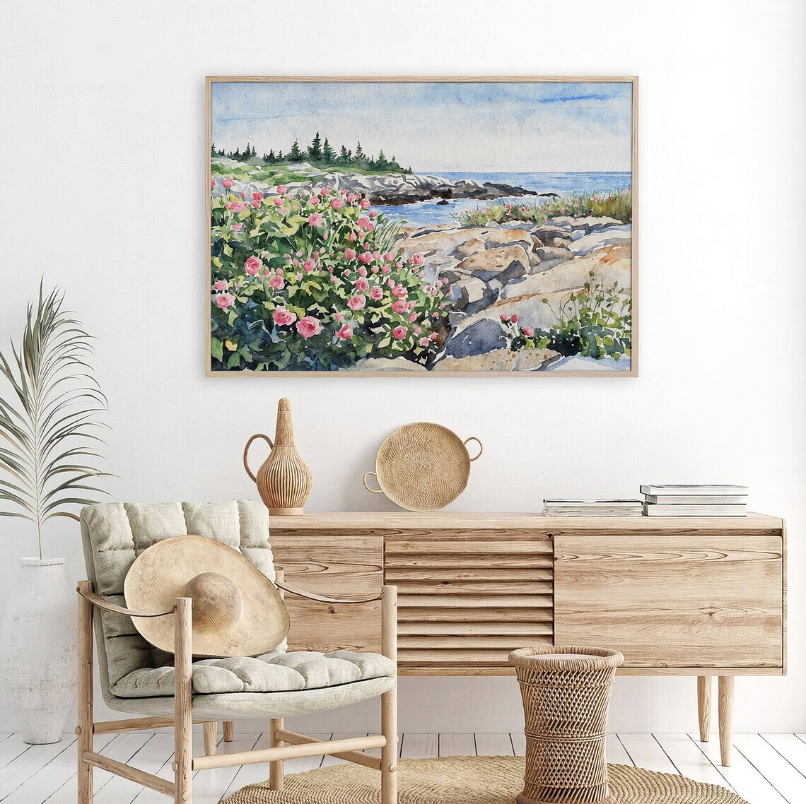 Blueberry Hill Watercolor Art Print, Schoodic Point - Image 2