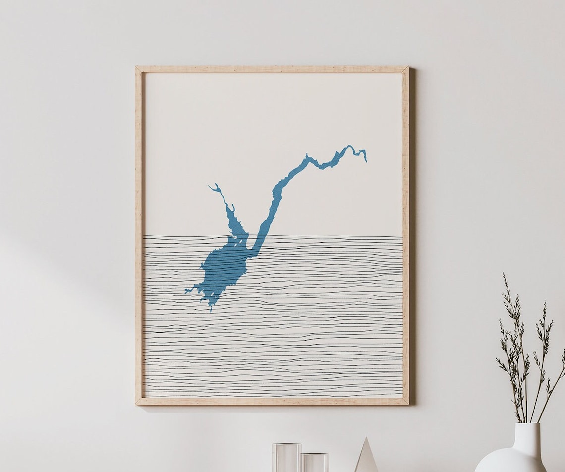 Great Sacandaga Lake Boho Art Print, New York