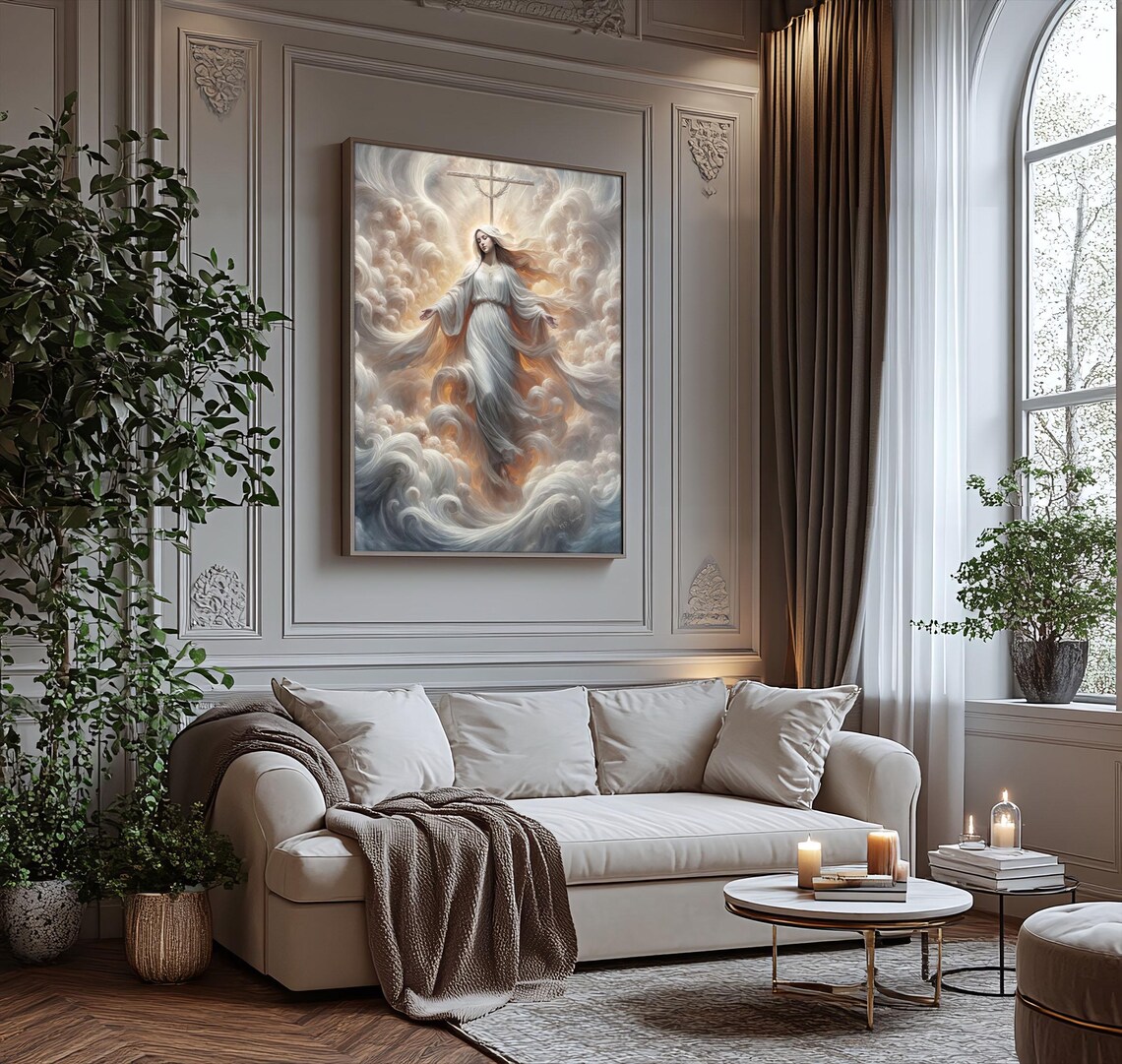 Mediatrix Of All Grace, Blessed Virgin Mary Art Print - Image 3