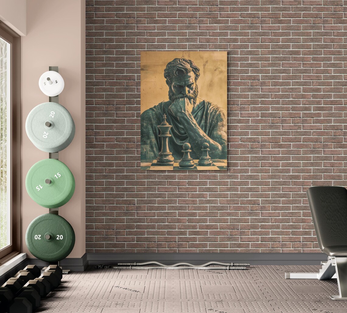 Vintage Chess Wall Art Print for Office or Home - Image 2