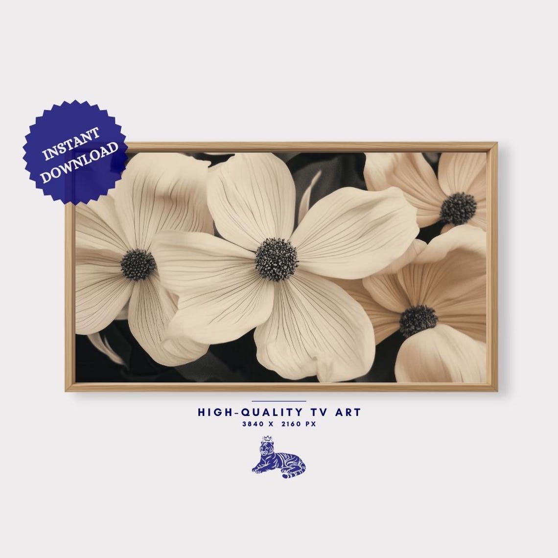 Cream Daisy Macro Floral Photography Beige Neutral Botanical Wall Art - Image 3