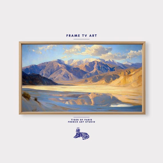 Frame Tv Art Desert Mountain Frame Tv Art Wall Art Modern Landscape
