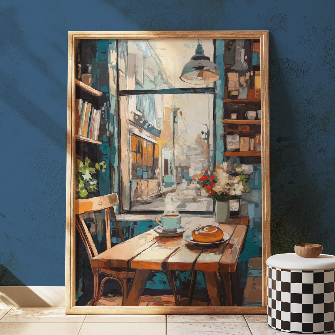 Scandinavian Fika Coffee Scene Art Print