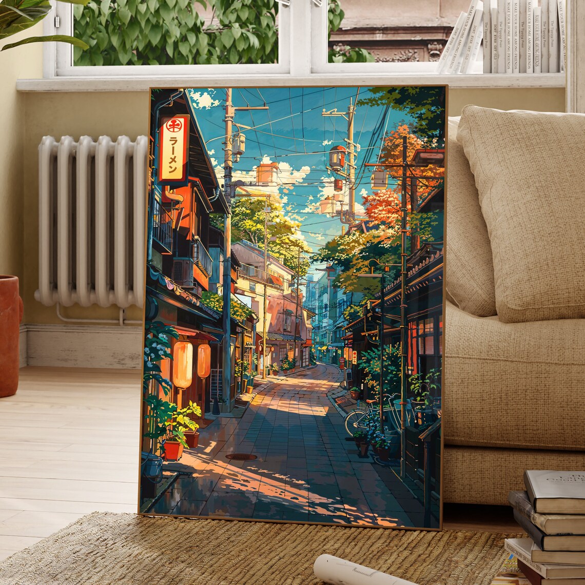 Tokyo Cityscape Manga-Style Travel Poster - Image 2