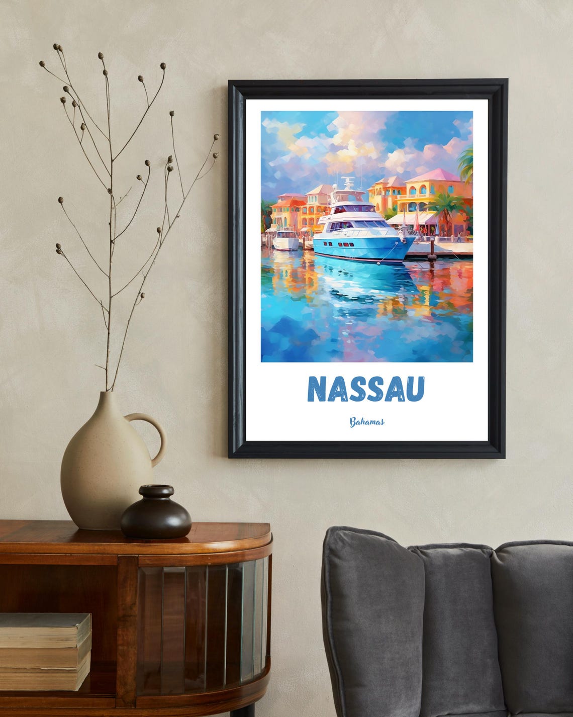 Nassau Bahamas Travel Poster, Wedding Gift - Image 2