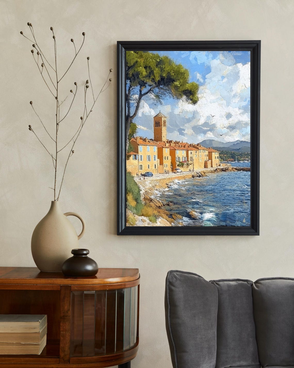 Saint Tropez Poster Saint Tropez Traditional Travel Print French Riviera Print Saint Tropez Art Print France Art Christmas Gift - Image 2