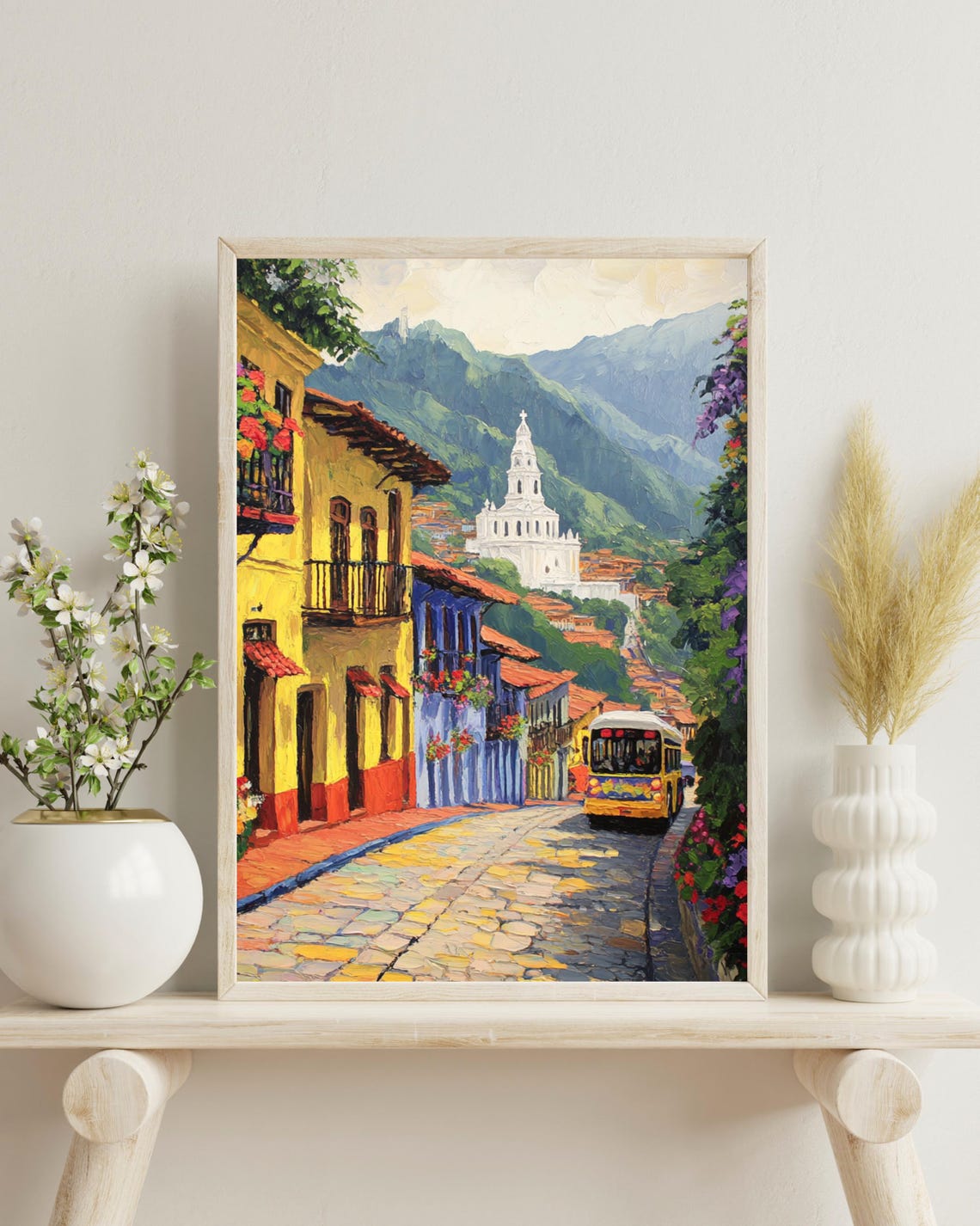 Bogota Colombia Travel Poster, Gift For Colombia Lovers