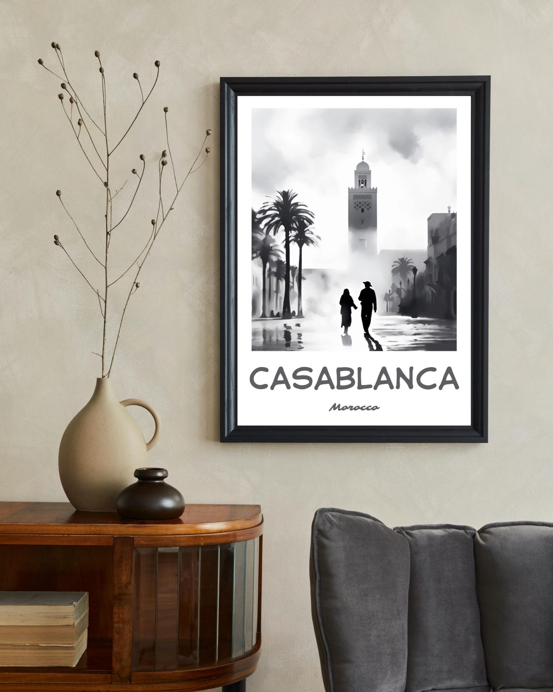 Casablanca Travel Poster, Morocco Wall Art - Image 2