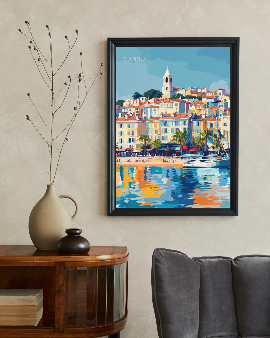 Cannes Travel Poster, French Riviera Art Gift - Image 2