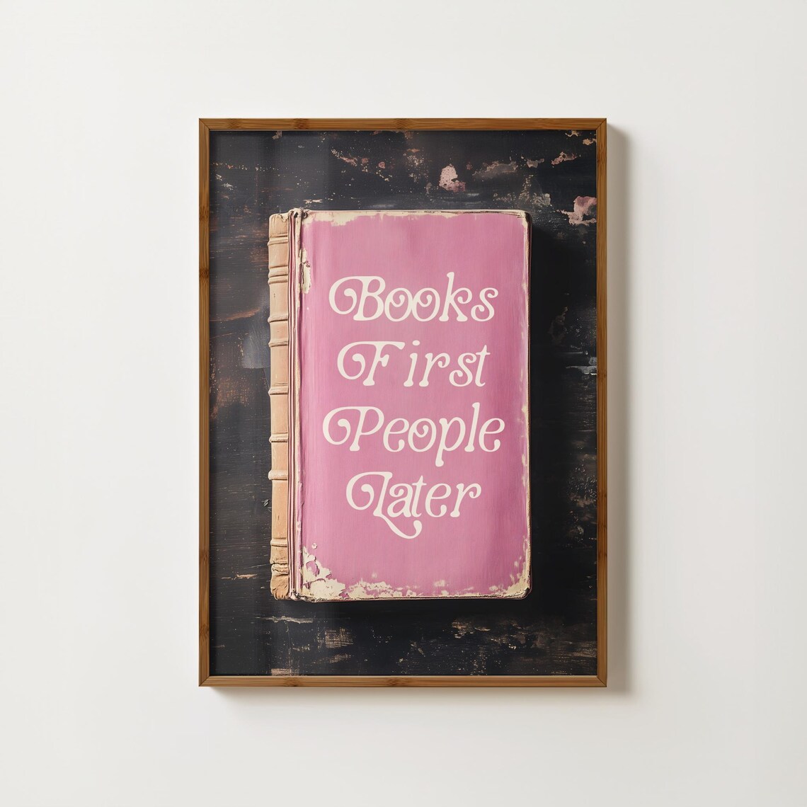 Funny Book Print Reading Art Print More Books Painting Library Decor Bookish Art Book Club Poster Reading Wall Art Funny Book Lover Gift