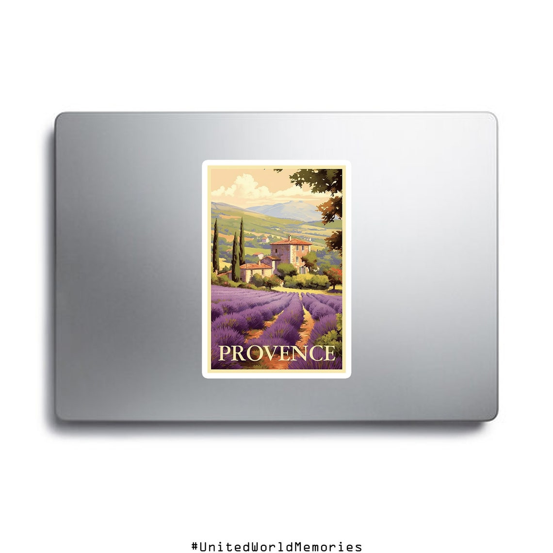 Provence Lavender Field Farmhouse Cypress Retro Countryside Poster - Image 2